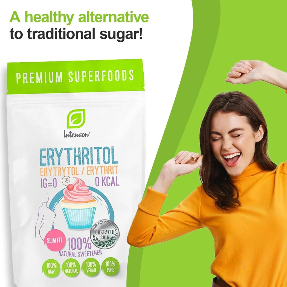 Erythritol - přírodní alternativa cukru, 2 kg sladidel Naty Shop