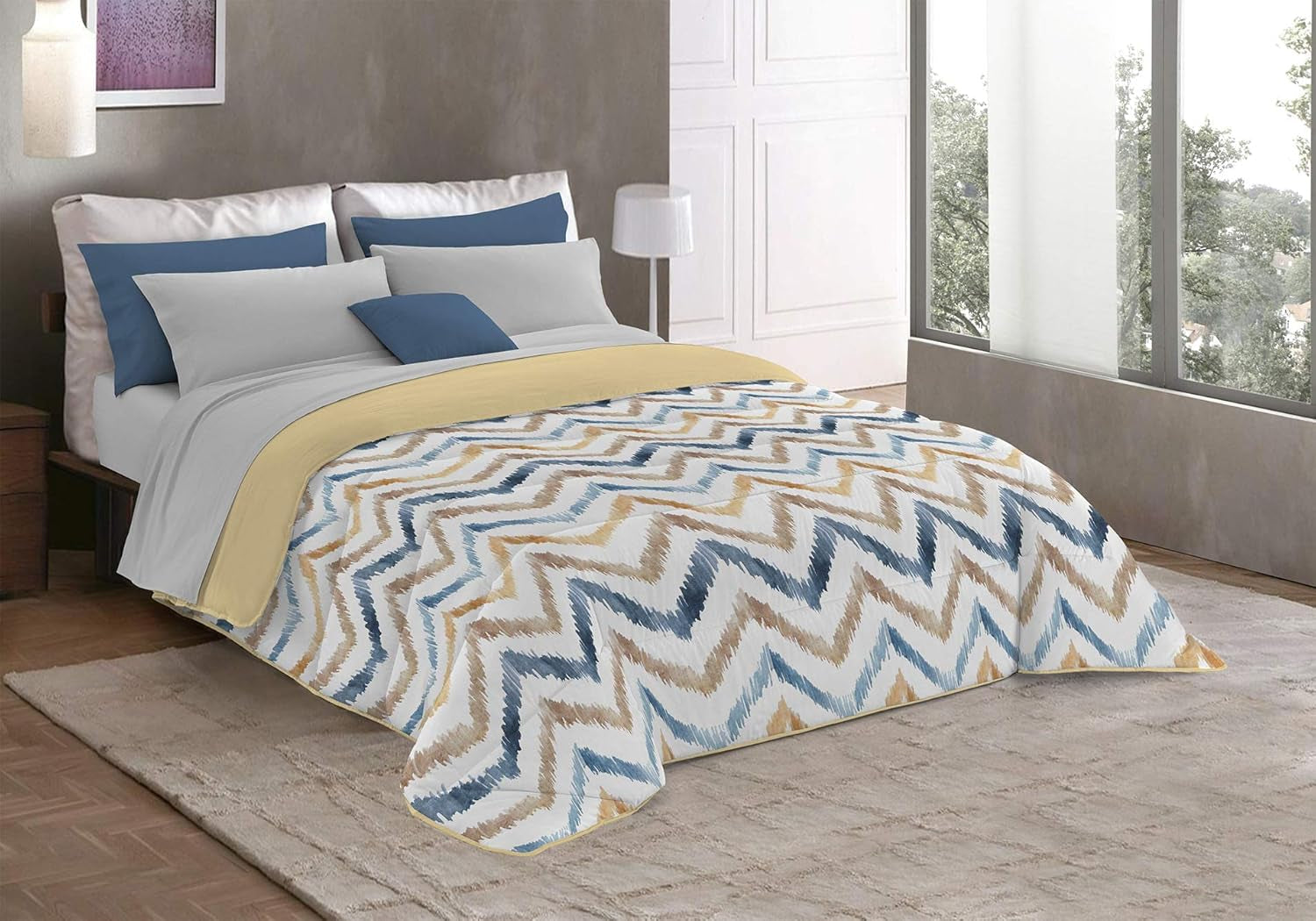 Fantasy T-Fa-Hypnotic-1P Zimní přikrývka, Mikrovlákno, Hypnotická, 170X260Cm Přikrývky a přikrývky Naty Shop Hippy 220X260 Cm