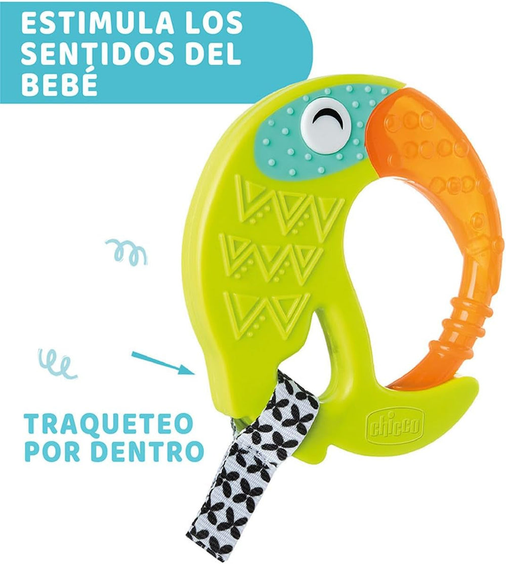 CHICCO - Inel de dentiție amuzant și răcoritor 6 luni +