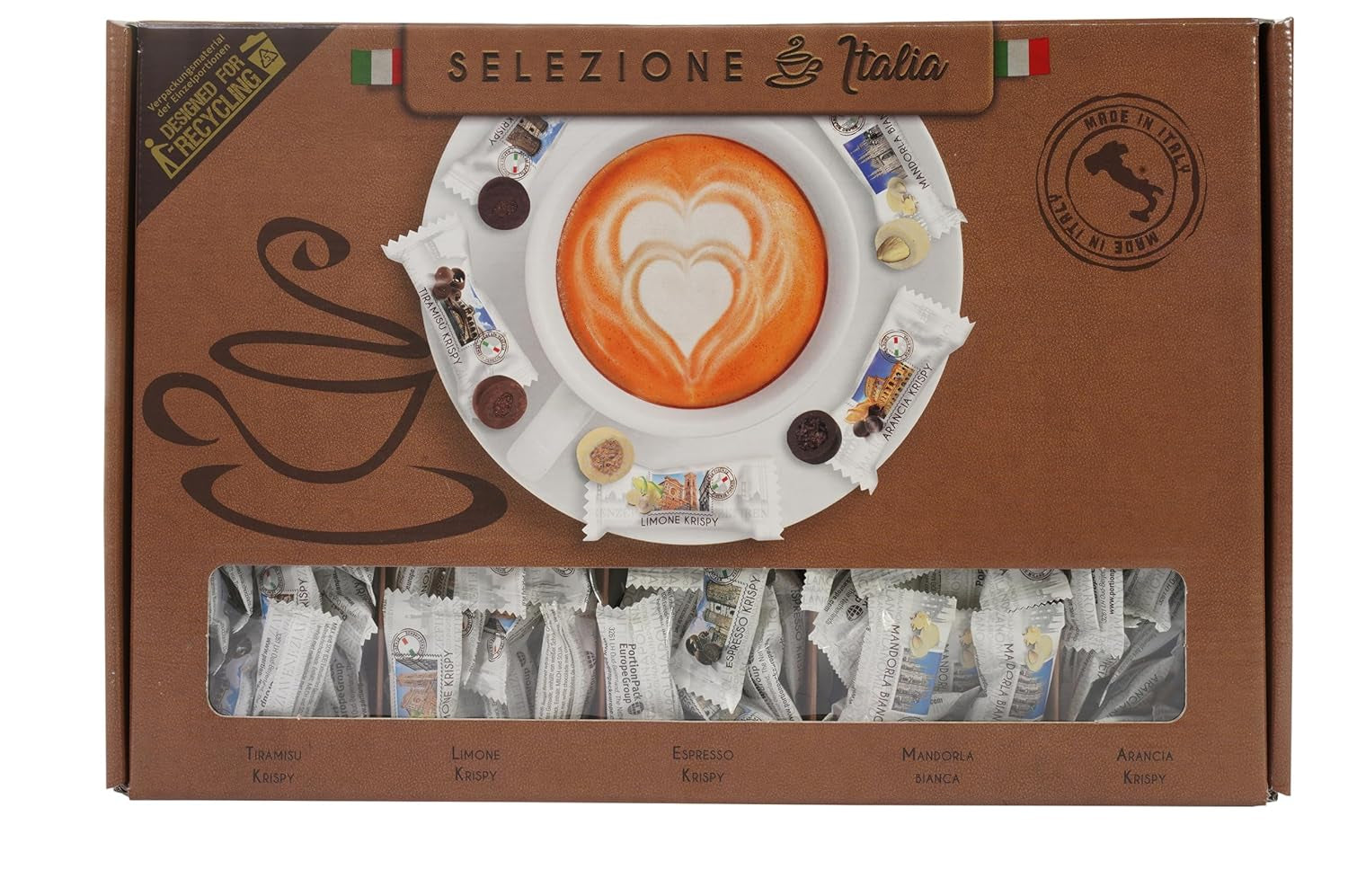 HELLMA Italian Selection - 200 ks. individuálně balené italské sladkosti, ideální pro hotely nebo penziony Naty Shop Chocolates