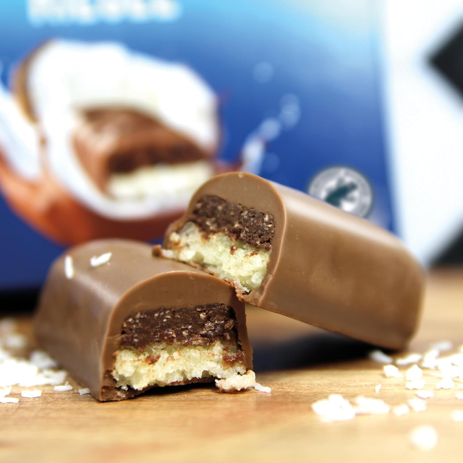 frankonia ČOKOLÁDA BEZ PŘIDANÉHO CUKRU čokoládové tyčinky a kokos, 100 g (3x33 g)