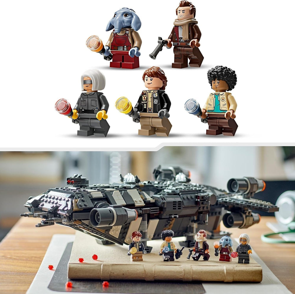 LEGO Star Wars: Skeleton Crew Onyx Cinder, sestavitelná a sběratelská hvězdná loď pro chlapce a dívky s 5 postavami, nápad na dárek pro fanoušky od 10 let 75374 Stavebnice Besuche den LEGO-Store