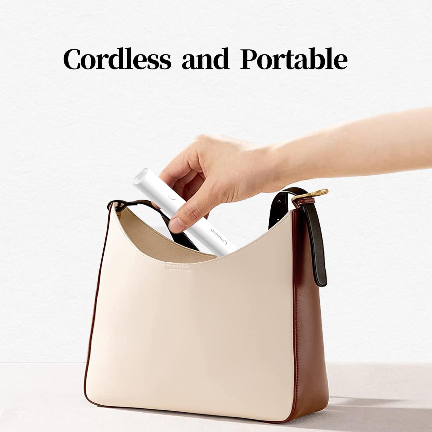 Denabuty UV Lampe Für Gelnägel, Mini U V LED Lampe Für Nägel Wiederaufladbar Mit Ständer Tragbare Kleine UV Nagellampe Für Gel Nagellack, Zum Aushärten Von Nagelkleber & Nail Tips Weiß