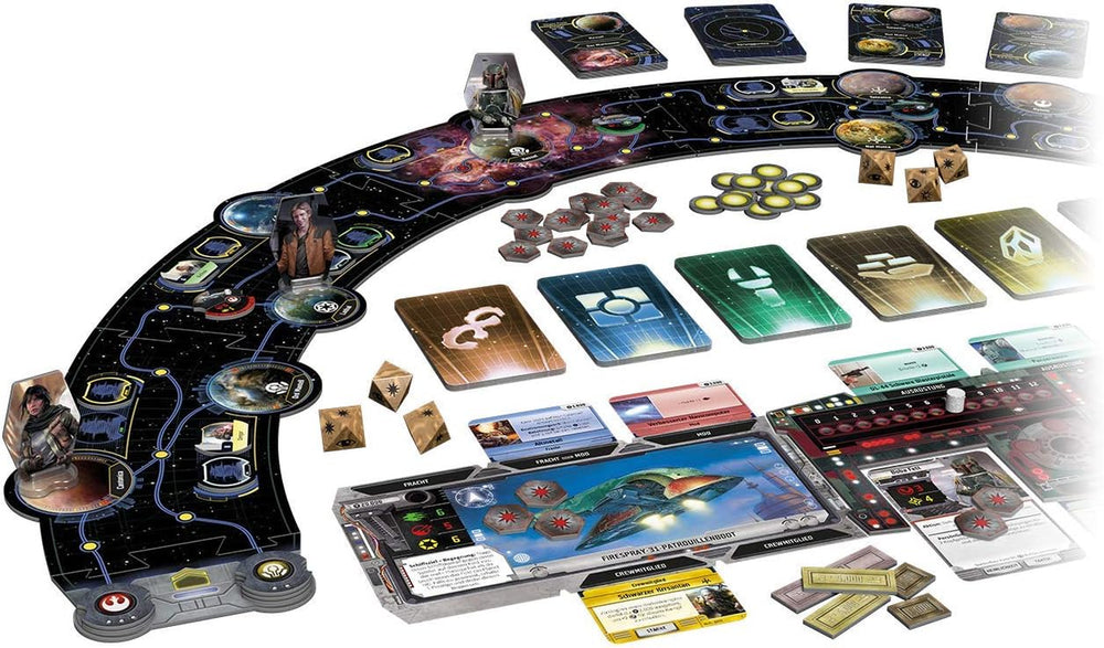 Fantasy Flight Games, Star Wars: Outer Rim, Expertenspiel, Brettspiel, 1-4 Spieler, Ab 14+ Jahren, 120+ minut, Deutsch