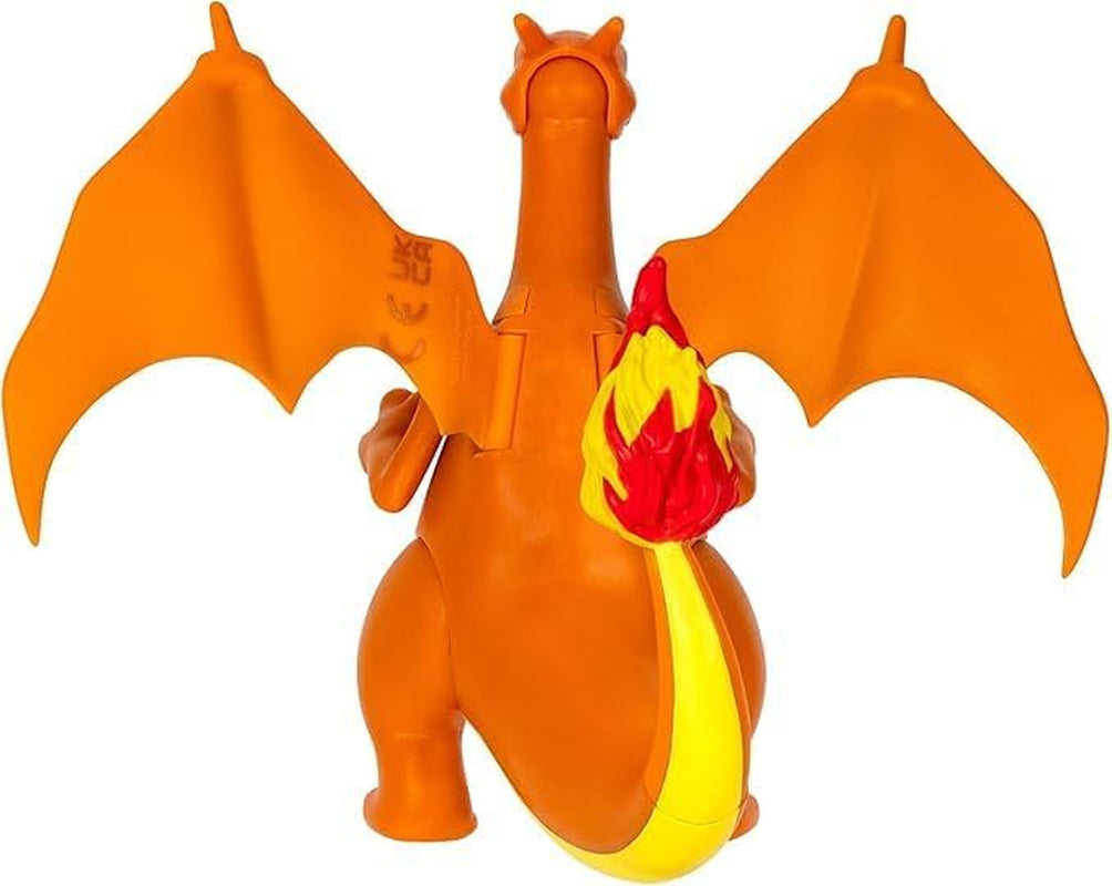 Pokémon PKW0368 – figurka s hranou bitvou – oficiální pohyblivá figurka Glurak 11,5 cm akční figurky Naty Shop