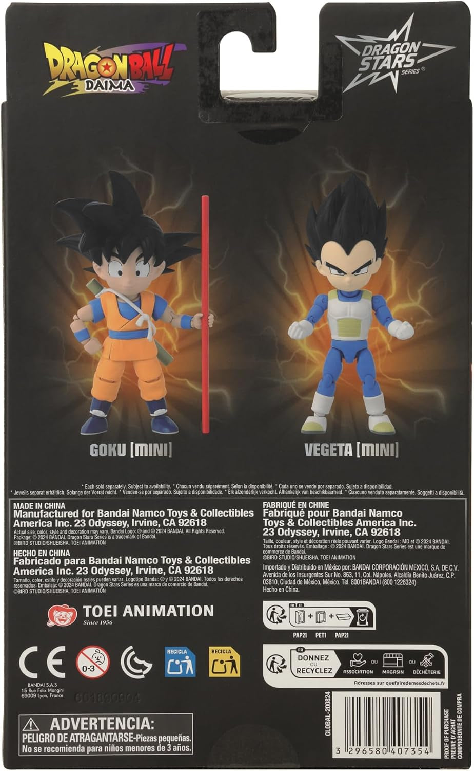 BANDAI - Dragon Ball Daima Kid Goku - Figurka dračí hvězdy 17 cm - Figurka Kid Goku s příslušenstvím - Oficiální licence Dragon Ball - Pohyblivá figurka Mini Goku - Hračka od 4 let - 40735 Akční figurky Naty Shop