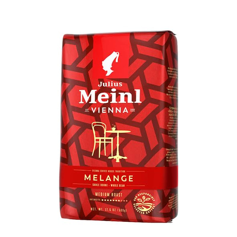 Vienna Melange - 500g boabe întregi | Amestec clasic de cafea vieneză | Cafea aromatică obținută din boabe 100% Arabica | Ideală pentru aparate de cafea complet automate și espressoare