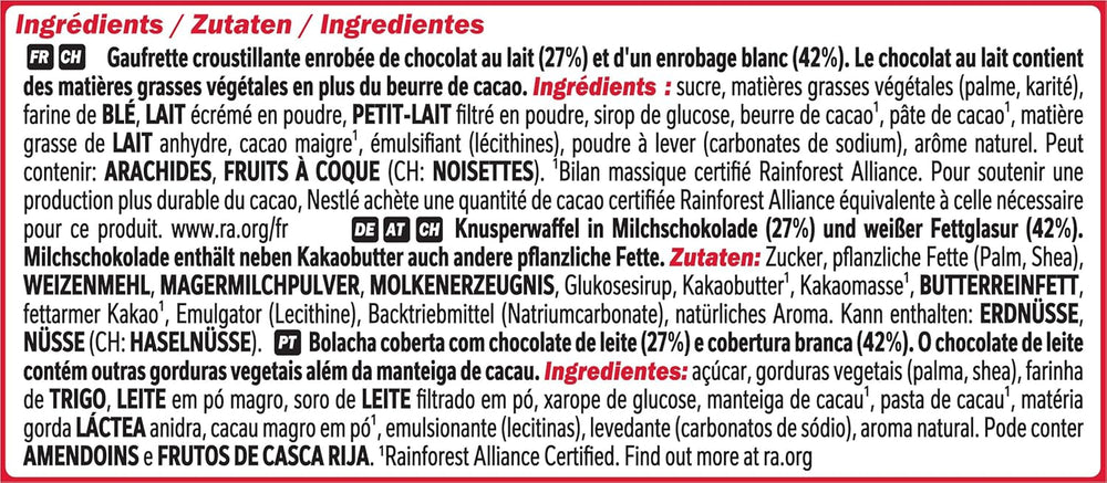 Nestlé Chunky Funky Crispy Wafer v mléčné čokoládě Multi Pack 2 Pack (každé 4 x 40 g)