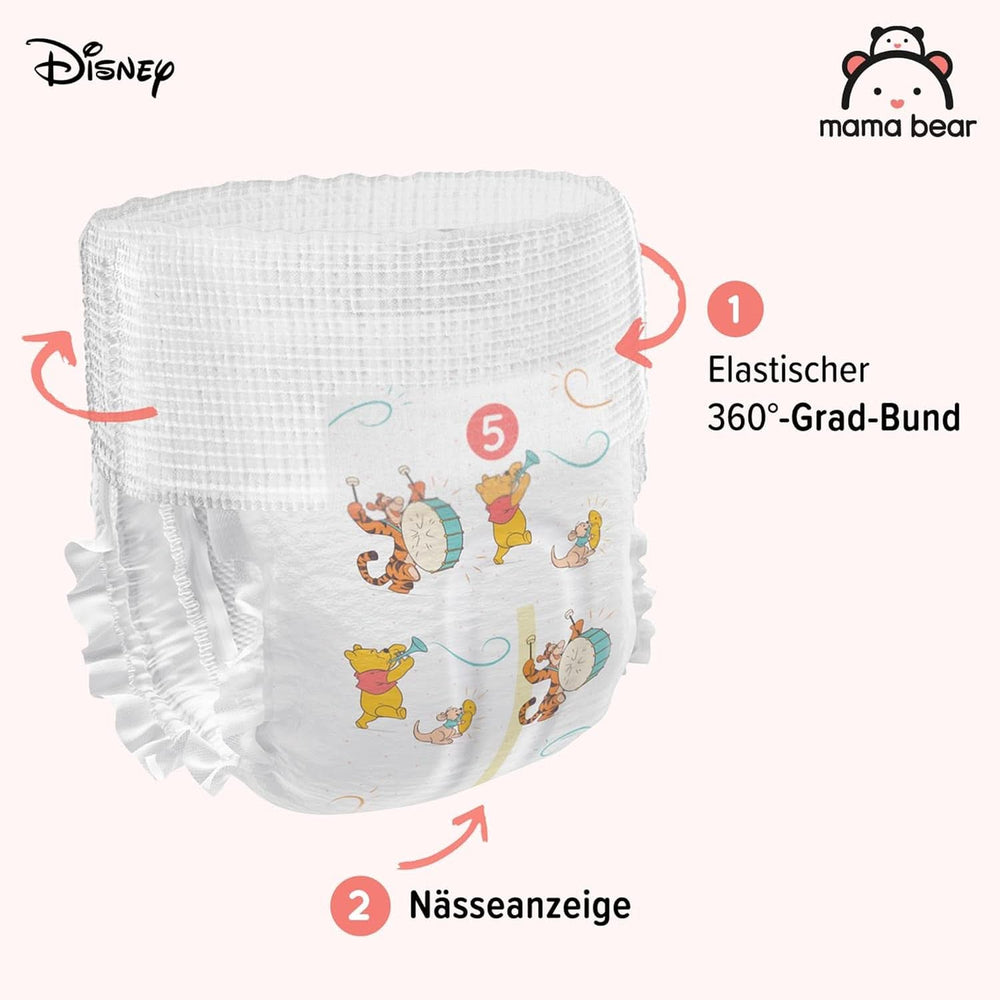 Plenky Mama Bear Disney, velikost 5 (12-17 kg), bílé, 70 kusů Mother and Child Naty Shop