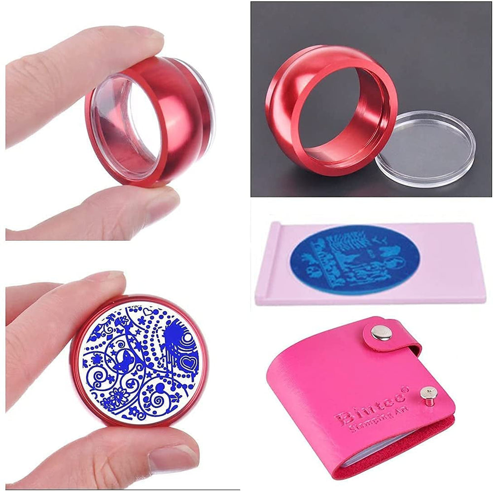 Biutee ștampilă unghii 30 piese, set de ștampile unghii, șablon unghii, ștampilare unghii animale flori imagini, placă unghii ștampilă cu 2 ștampile 2 răzuitoare, accesorii design unghii ștampilă unghii franțuzești