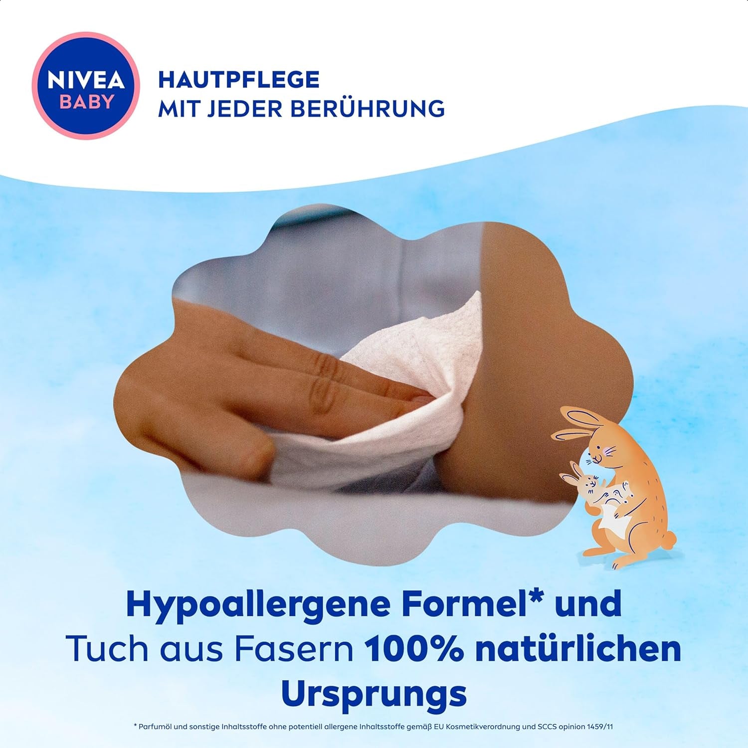 NIVEA BABY Soft & Cream vlhčené ubrousky pro miminka (4 x 57 kusů)