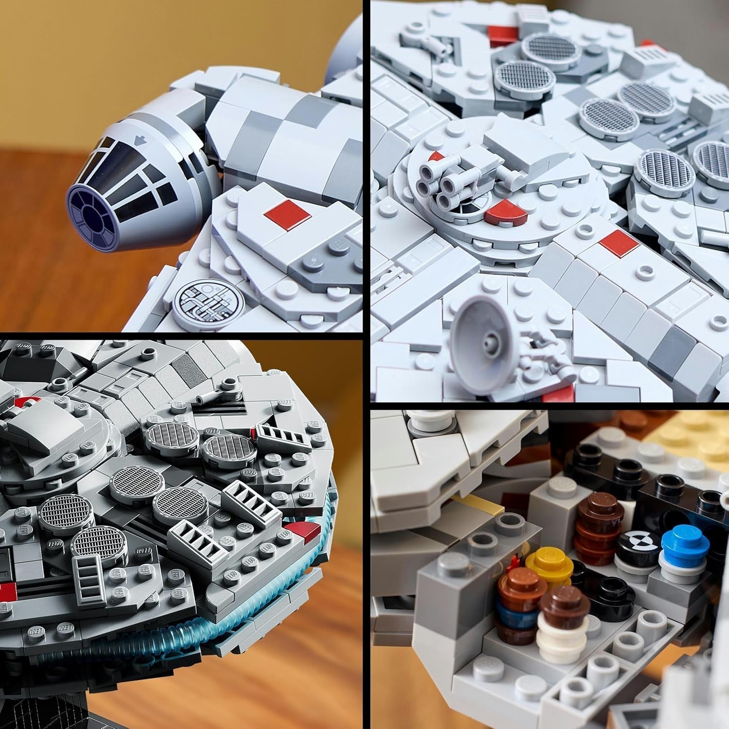Sada LEGO Star Wars Millennium Falcon k 25. výročí pro dospělé Sestavitelná loď Nová naděje Sběratelská sada modelů vesmírné lodi Dárky pro muže Ženy 75375 Stavebnice Besuche den LEGO-Store