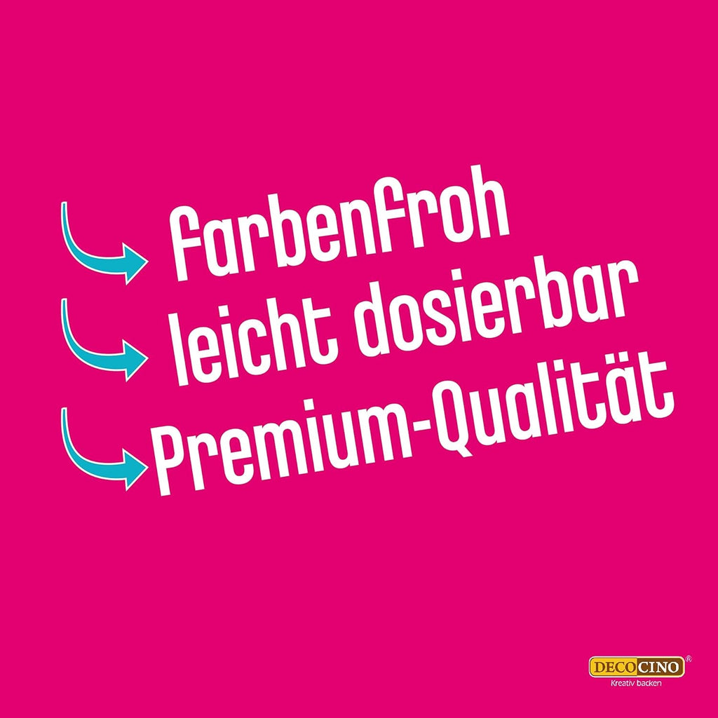 Set de coloranți alimentari Decocino Neon - 3 piese - Roșu, roz, violet - Colorant alimentar cu doză mare - Pentru colorarea prăjiturilor, brioșelor, cupcake-urilor - Fără gust