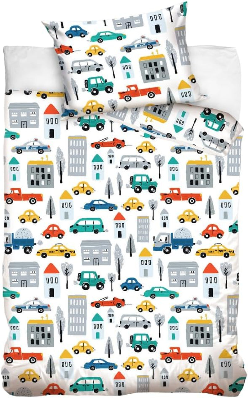 Lenjerie de pat pentru baieti, diverse motive, 100% bumbac Lenjerie de pat - copii Naty Shop