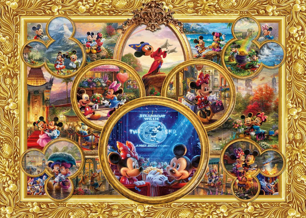Schmidt Spiele 57371 Thomas Kinkade, Disney, Mickey & Minnie, Koláž snů 2, skládačka 2000 dílků Puzzle Naty Shop