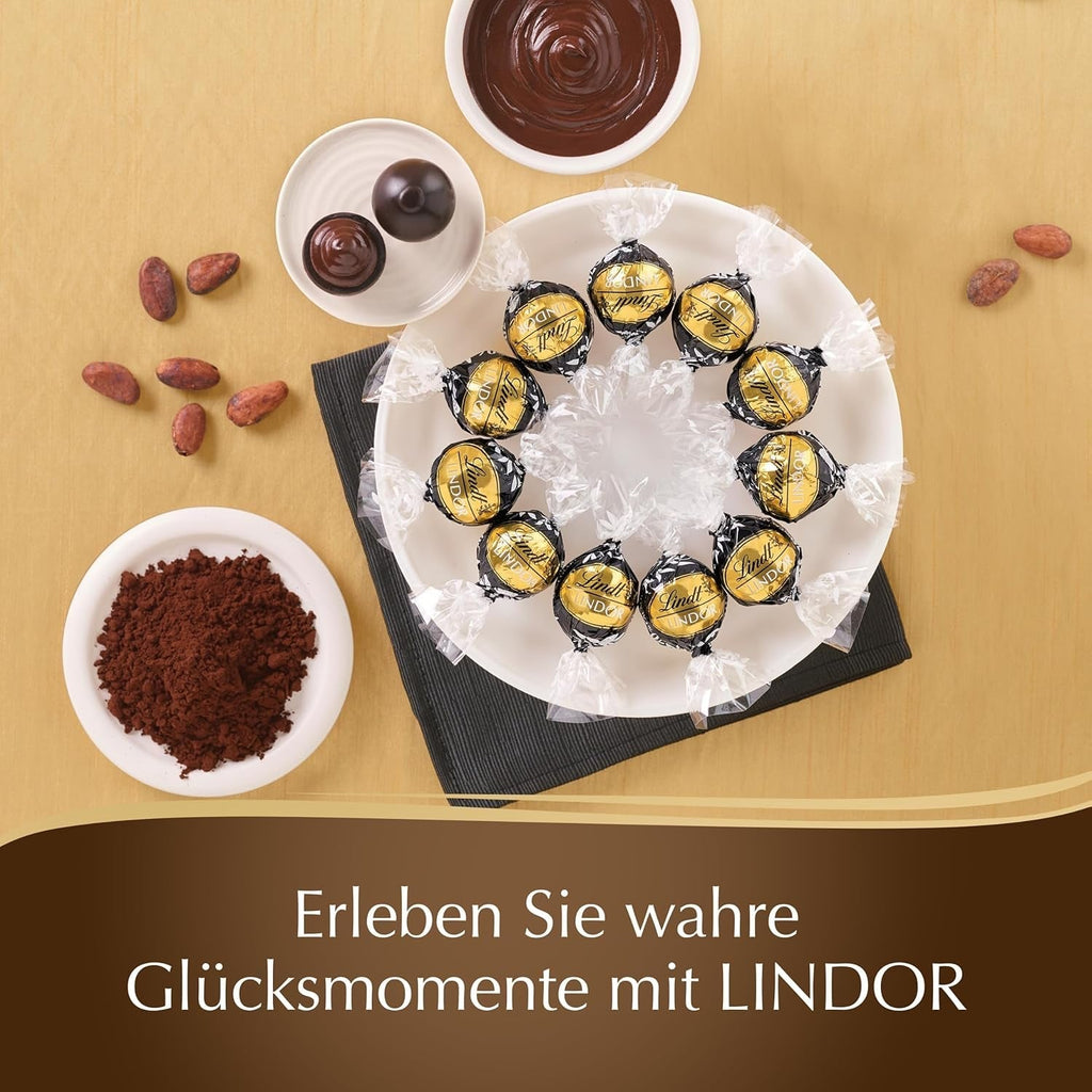 Lindt Lindor, sfere de ciocolata cu diverse umpluturi, colet 3 Kg, aproximativ 240 bucati Bomboane de Ciocolata Naty Shop