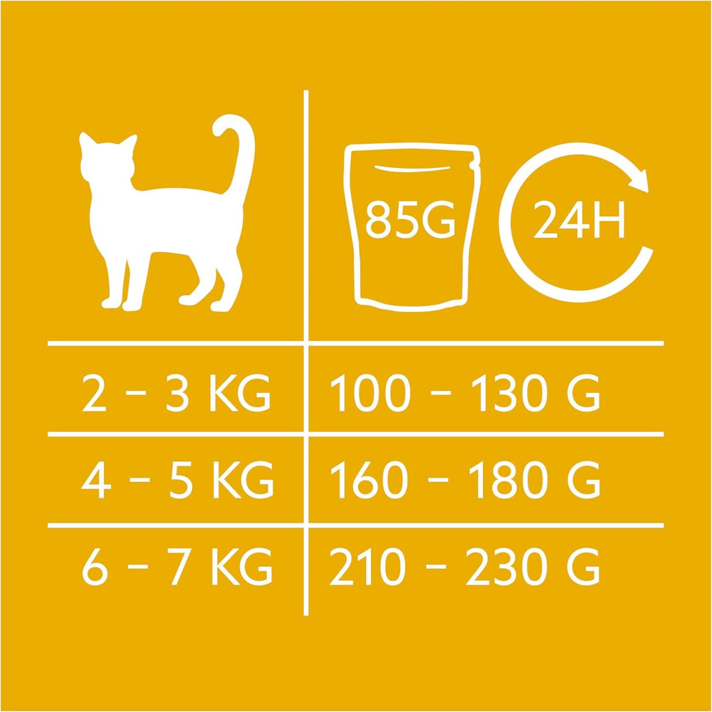 GimCat Near Nature Trial Mix Pachet de 12 - Hrană umedă fără cereale pentru pisici de la 7 luni, cu o rețetă adecvată speciei și specifică prăzii - 12 pliculețe (12 x 85 g)