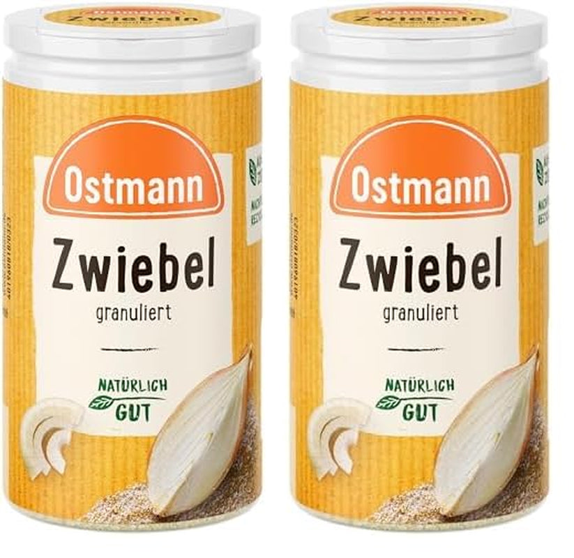Ostmann Gewürze - Granulární Zwiebeln | Zwiebelpulver zum Würzen herzhafter Gerichte | 40 g v recyklační dávce