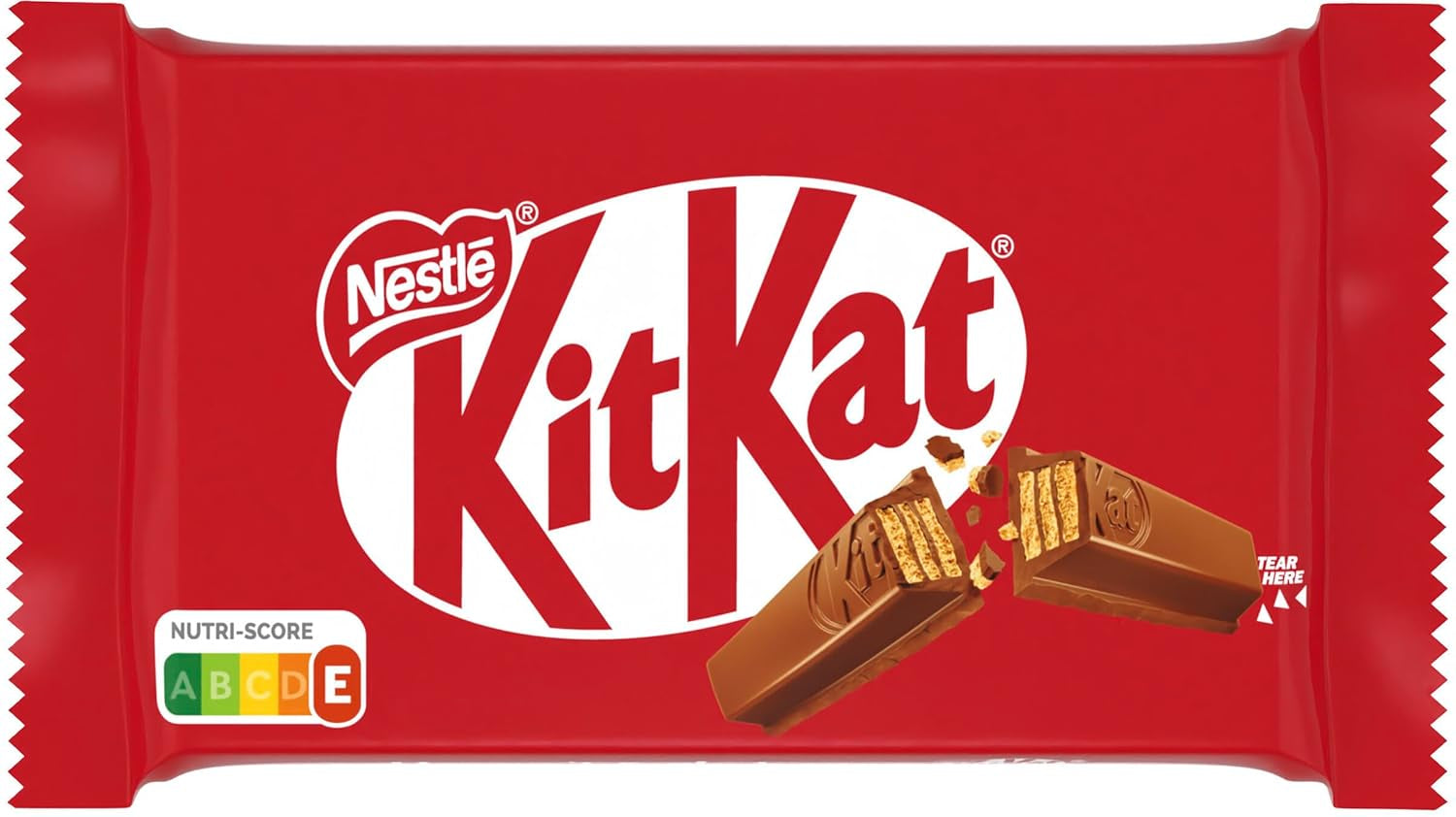 Nestlé KitKat klasické čokoládové tyčinky Mléčná čokoláda křupavé oplatkové tyčinky 24 balení (24 x 41,5 g)