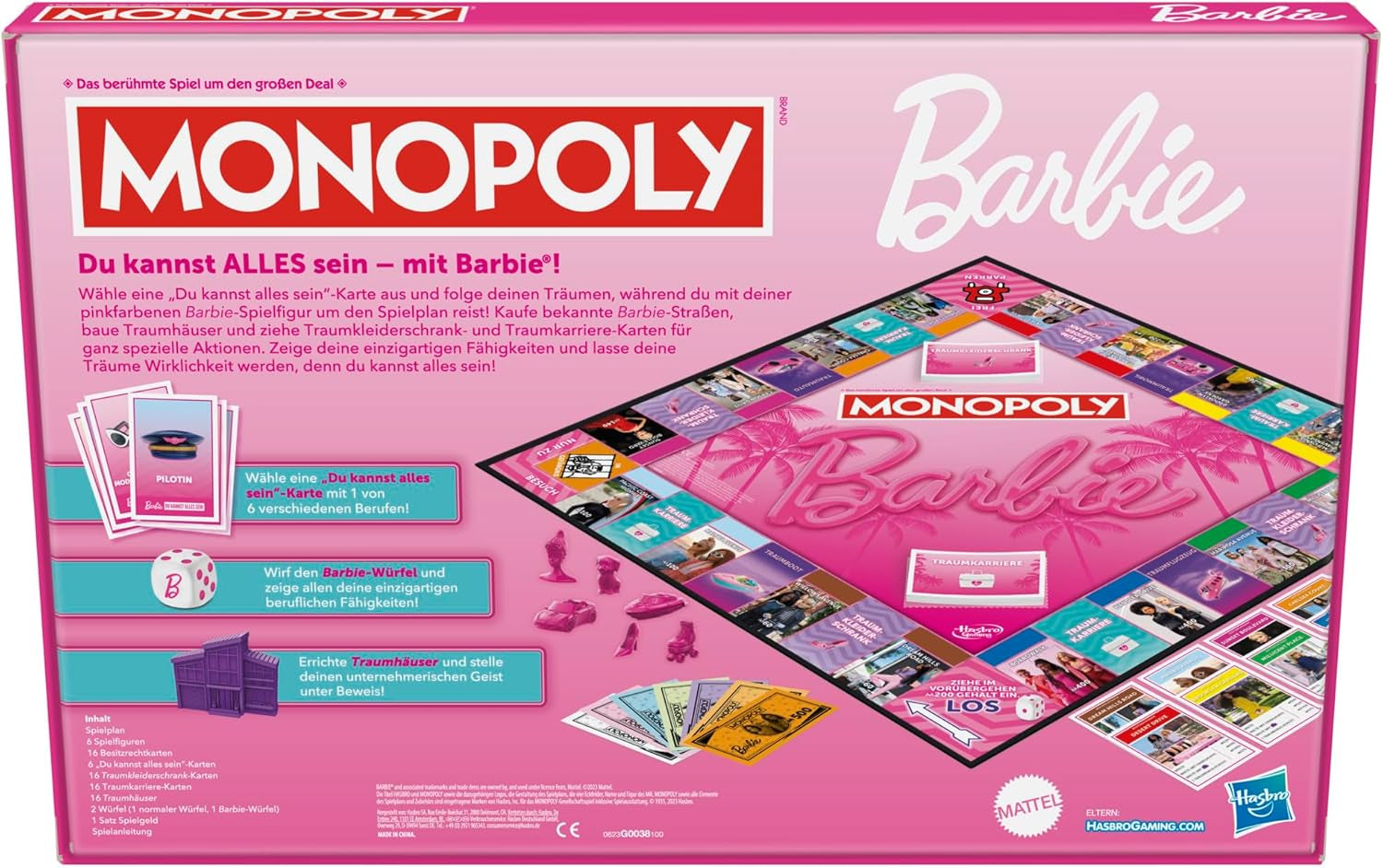 Barbie Edition, klasická desková hra inspirovaná snovým světem Barbie a jejími dobrodružstvími, je originální hrou pro děti a teenagery.