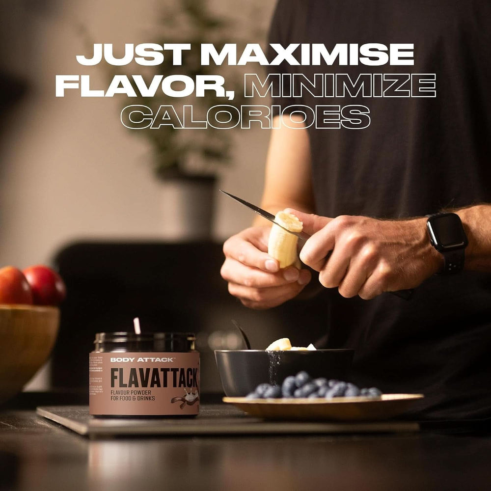 Body Attack Flavattack®, Double Choc Brownie, 250 G / 83 porcí Aromas Naty Shop