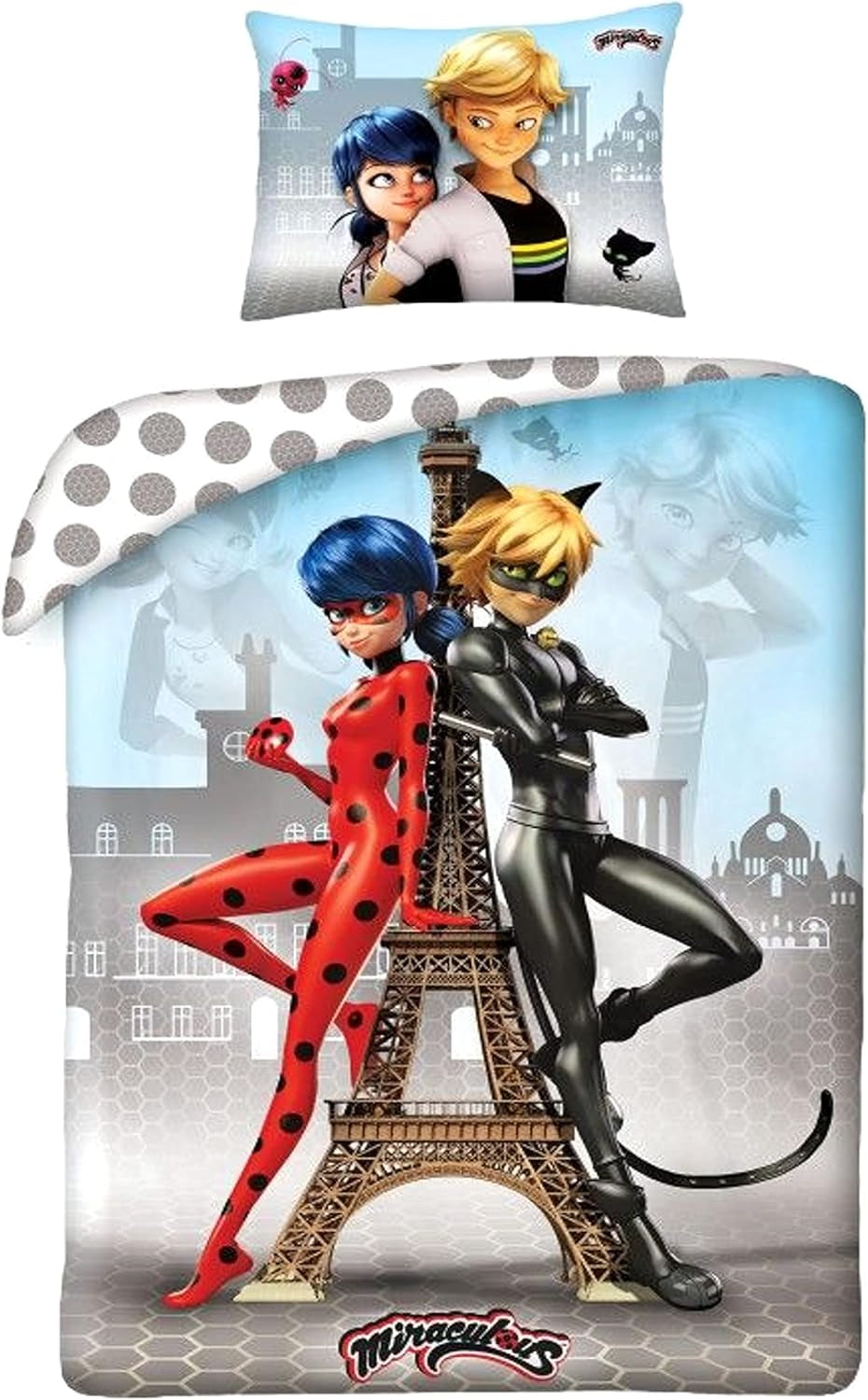 Dětské ložní prádlo, filmy a kreslené filmy, oboustranné, bavlněné Ložní prádlo - dětské Naty Shop Miraculous