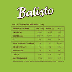 BALISTO® Multipack Müsli, cereálie a rozinky, 8x18,5g