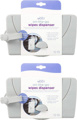 Držák na ubrousky Ubbi on-the-Go Dárek pro miminka, šedé Dětské vlhčené ubrousky Naty Shop