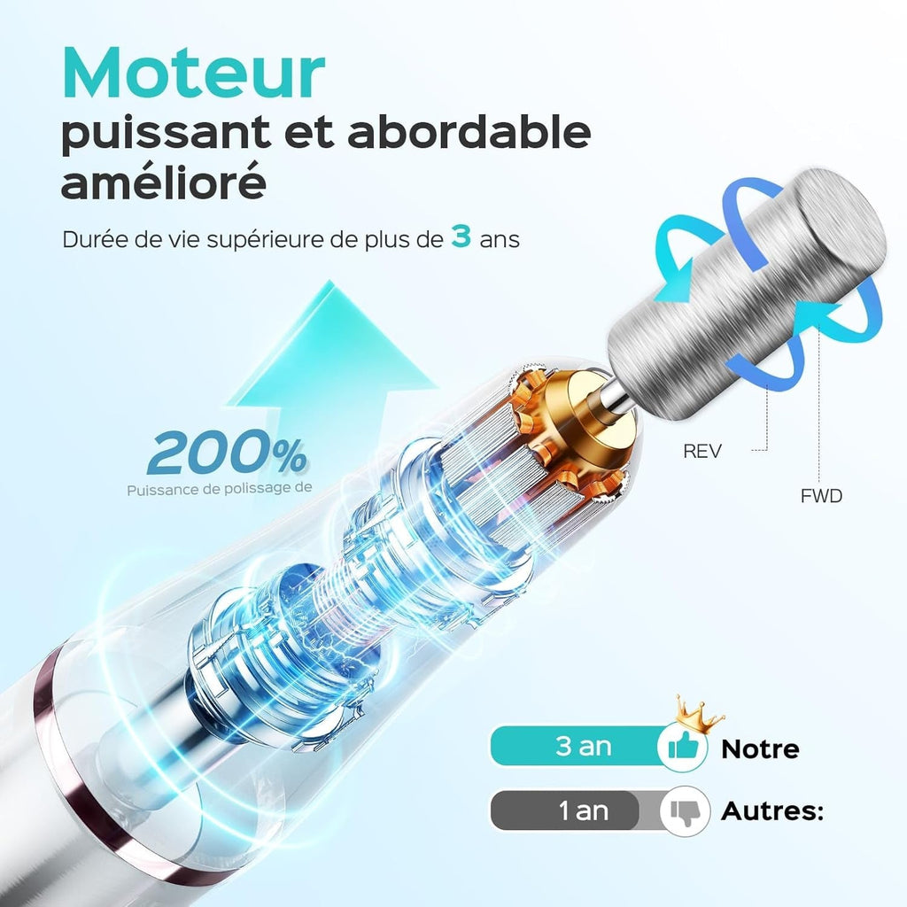 COSLUS Nagelfräser Kabellos Tragbar Für Gelnägel: Elektrische Nagelfeile Stufenloser Geschwindigkeitsregelung Für Maniküre Pediküre Und Acrylnägel Plastik Nail Drill Für Anfänger & Nagelstudio Zuhause