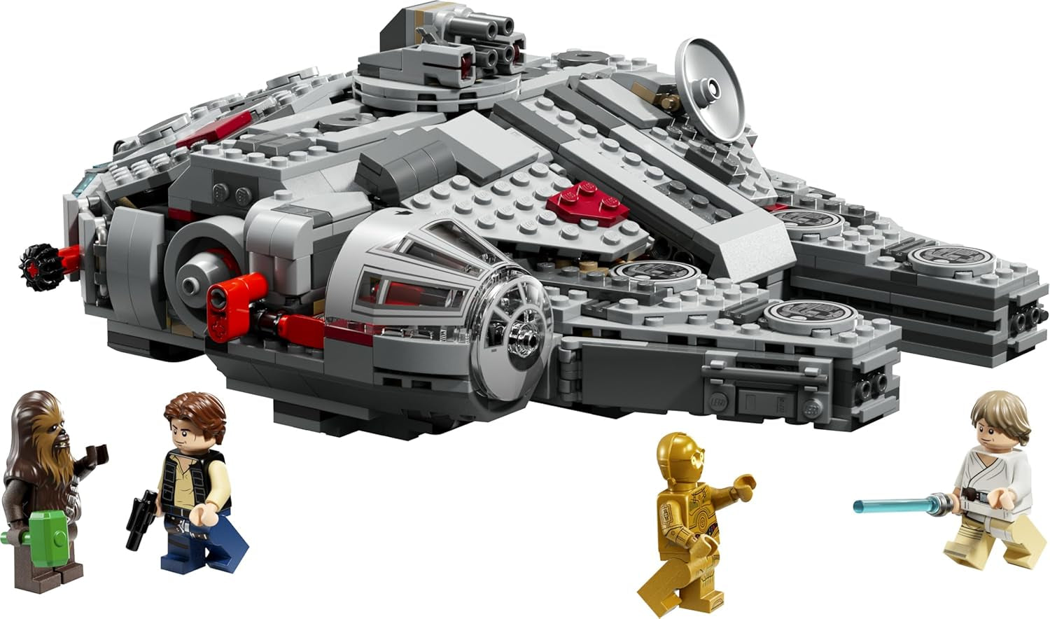 LEGO Star Wars 75426 SMART Play: Millennium Falke Modell - Kompatibilní Interaktives Spielzeug inkl. 4 SMART štítky a 4 minifigurky – nápady na dárky pro chlapce a dívky od 9 let a dospělé fanoušky