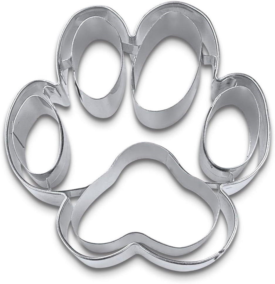 Formă de biscuiți în formă de labă de câine, aprox. 7,5 cm