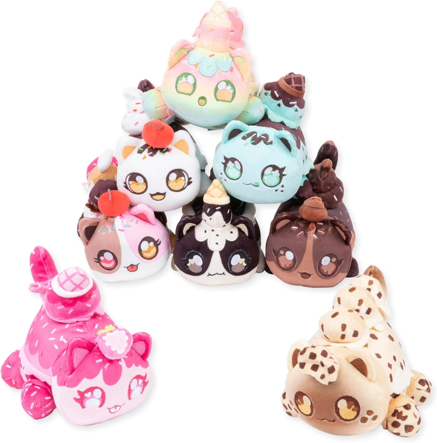Aphmau - 15 cm Mystery Meemeows Plush - Ice Cream Akční figurky Naty Shop