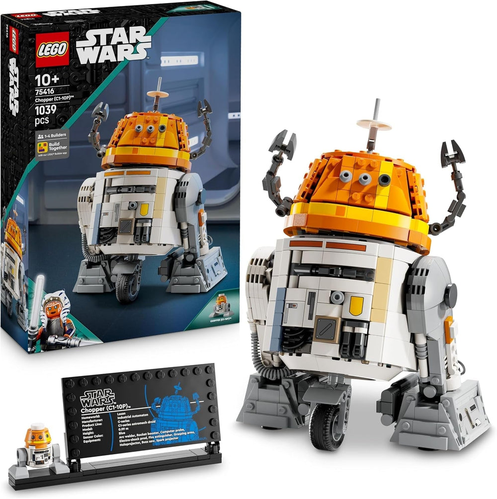 Figurka LEGO Star Wars 75416 Ahsoka Astromech Droid Chopper (C1-10P) - hračka s pohyblivou hlavou, odnímatelnými rameny a centrálním kolem - dárek pro fanoušky Ahsoky, chlapce a dívky starší 10 let Stavebnice Besuche den LEGO-Store Výchozí název