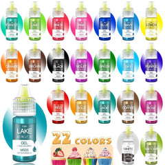 Gelové potravinářské barvivo, nádobky 6 ml a 10 ml Naty Shop