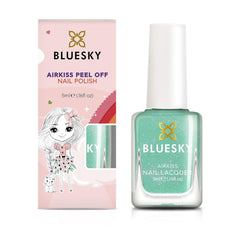 Lak na nehty Bluesky Kids - Turquoise Splash, Turquoise green. Snadno odlupovací netoxický neklouzavý lak na nehty na vodní bázi pro děti 5 ml