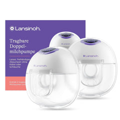 Lansinoh Tragbare Elektrische Doppelmilchpumpe – Freihändig Und Leise Abpumpen Ohne Kabel & Schläuche – Wiederaufladbarer Akku – Einfache Bedienung & Reinigung - Handsfree příslušenství Jídlo a kojení Bebe Naty Shop