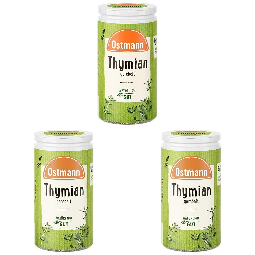 Ostmann Thyme gerebelt 15 g Thyme-Gewürz für viele Fleisch-, Fisch-, Pilz-, und Gemüsegerichte der Mediterranen Küche, Množství: 1 kus