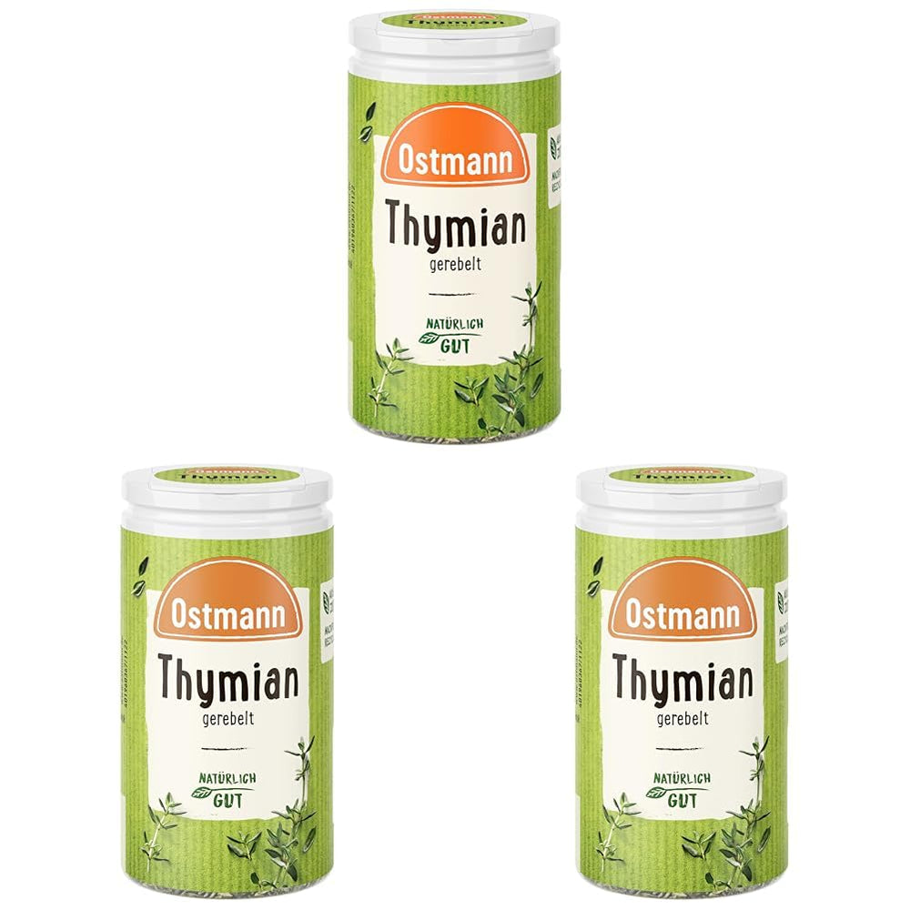 Ostmann Thyme gerebelt 15 g Thyme-Gewürz für viele Fleisch-, Fisch-, Pilz-, und Gemüsegerichte der Mediterranen Küche, Množství: 1 kus