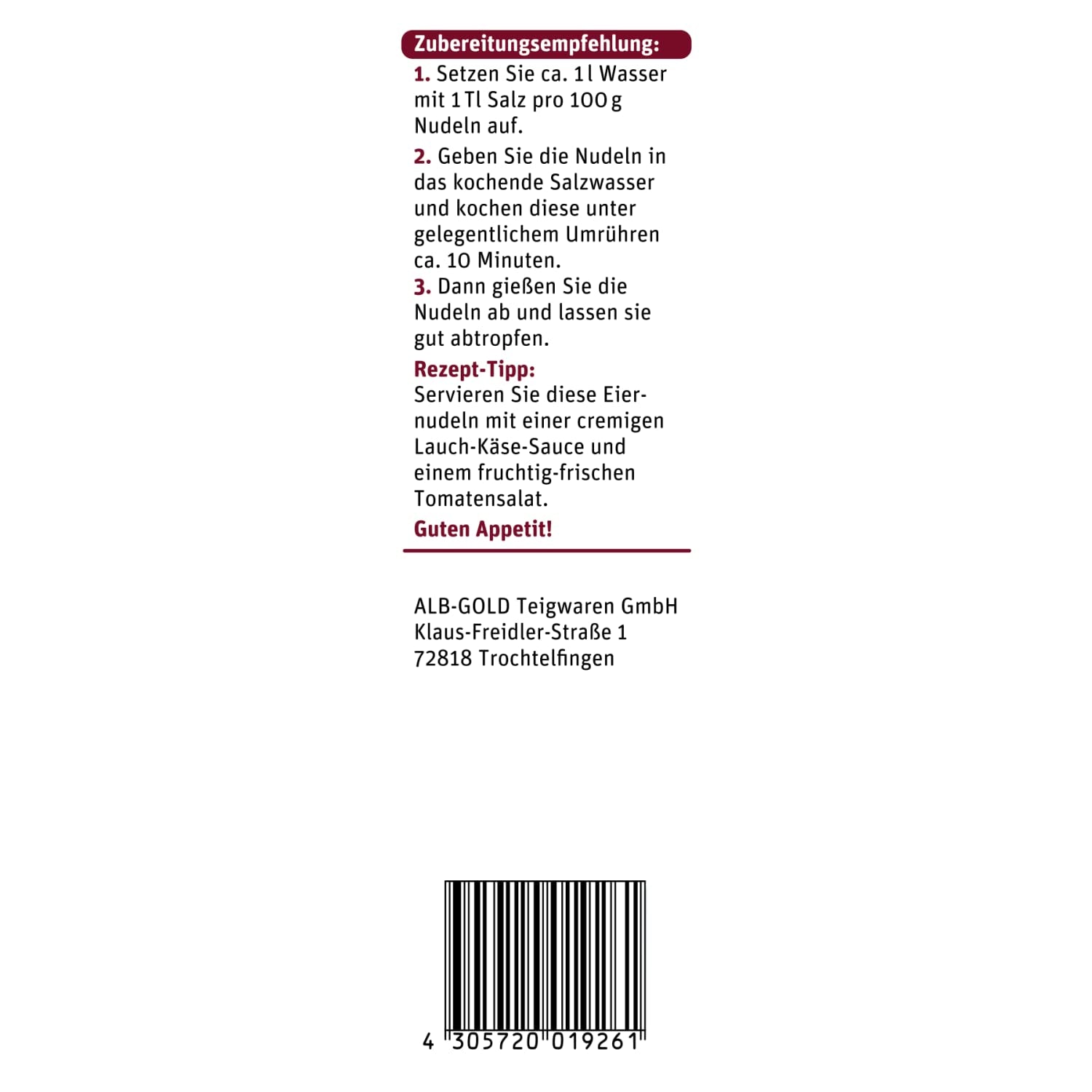 tegut... Vaječné nudle Waves - Stužkové nudle, 1 x 500 g