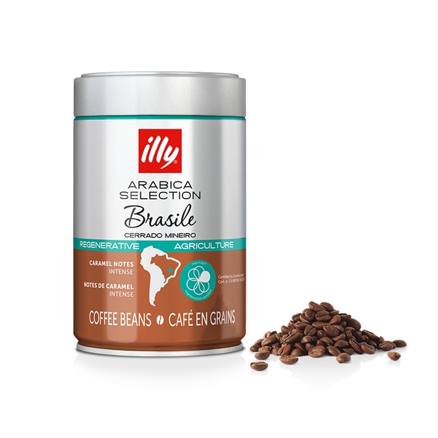 Cafea boabe Illy Arabica Selection Brasile Cerrado Mineiro: 100% din culturi regenerative certificate - cutie 250G Cafea Naty Shop Default Title