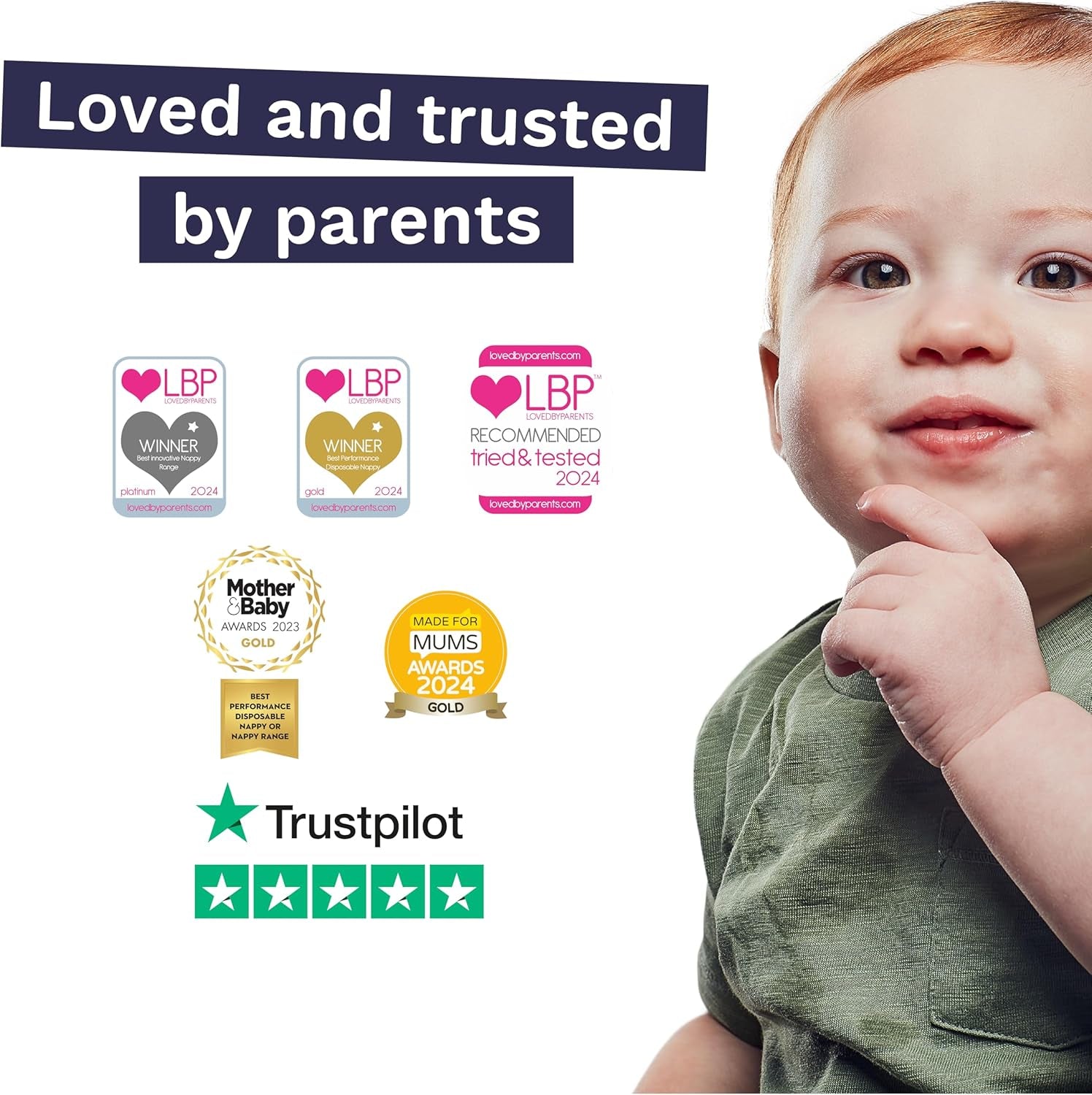 Ekologické dětské plenky – velikost 3 (4-9 kg), 1 balení (26 plen), ultra jemné plenky pro citlivou pokožku, organická bavlna, ochrana proti vytečení až 12 hodin, nový průvodce velikostí