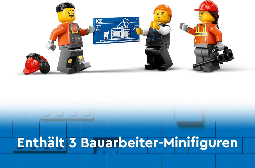 LEGO City Pásový bagr, bagr pro děti od 8 let, stavebnice s modelem bagru, sestavitelné nákladní auto s doplňky a 3 minifigurky 60420 Stavebnice Besuche den LEGO-Store