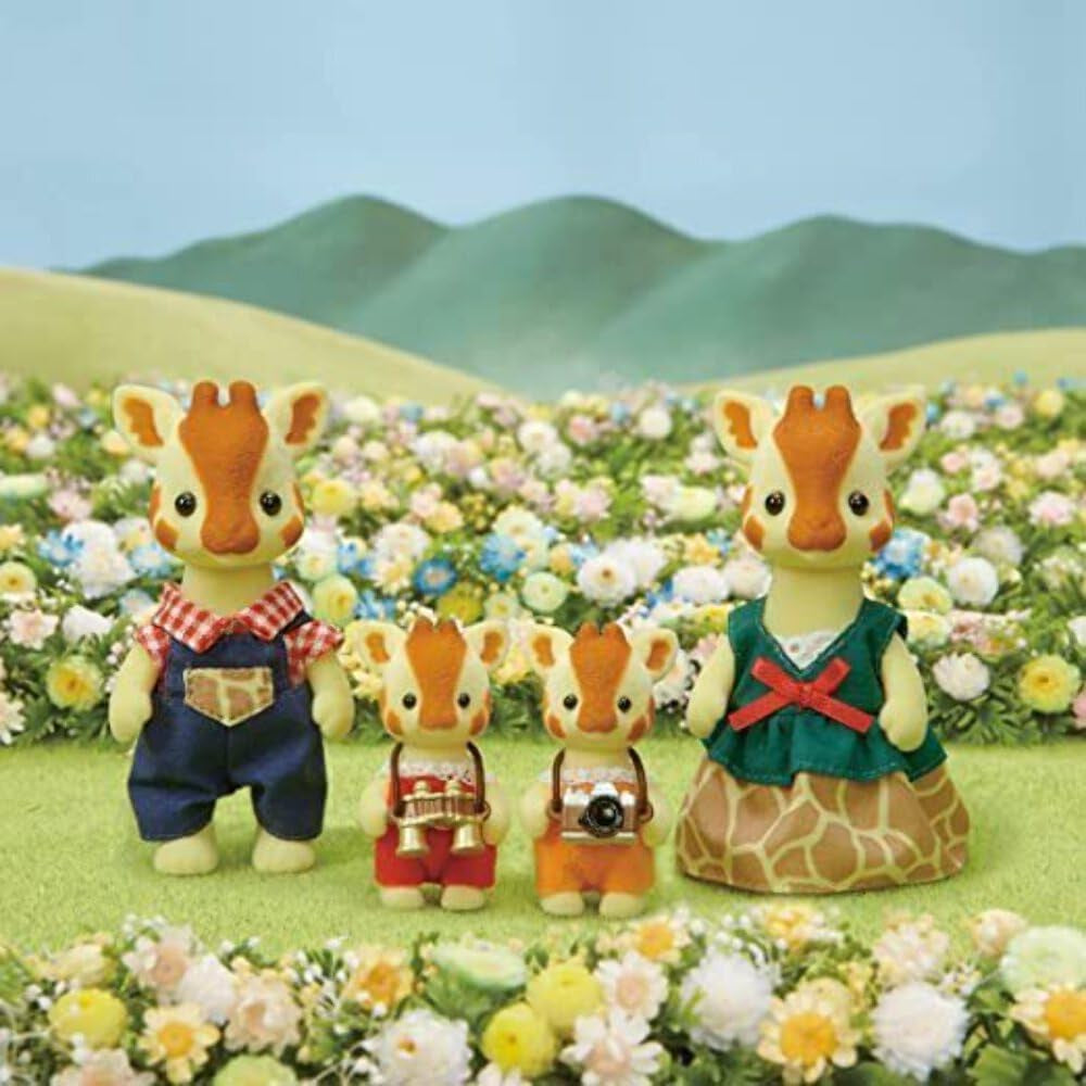 Sylvanian Families 5639 Familia Giraffe - Figuri pentru casa de păpuși Papusi Naty Shop