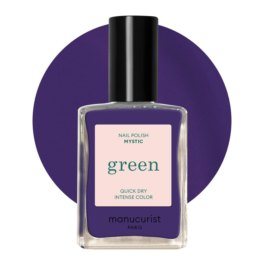 Manucurist Green - Rosy Beige Shell Beige Lak - Rychleschnoucí lak na nehty - DIY Nails - Vegan 12-Free - Rostlinná báze - Lak na nehty - Vyrobeno ve Francii