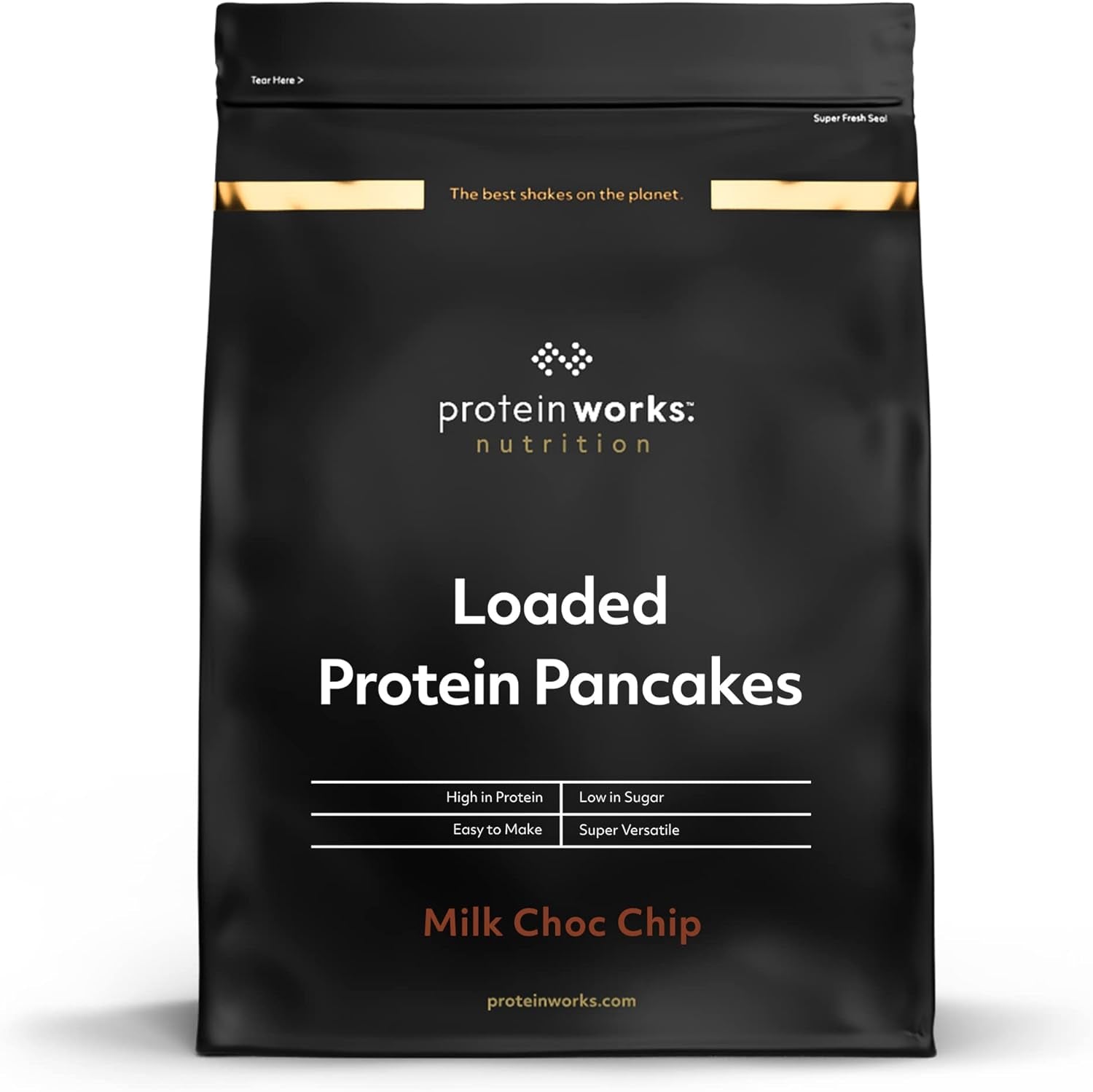 Protein Works - Nabitý protein Pfannkuchen | Premium Pfannkuchen Mischung | Eiweiß Palačinky | Proteinové palačinky | 8 porcí | Natürlich | 500G Směs na pečení a vaření Naty Shop 500G (1Er Pack) Natürlich