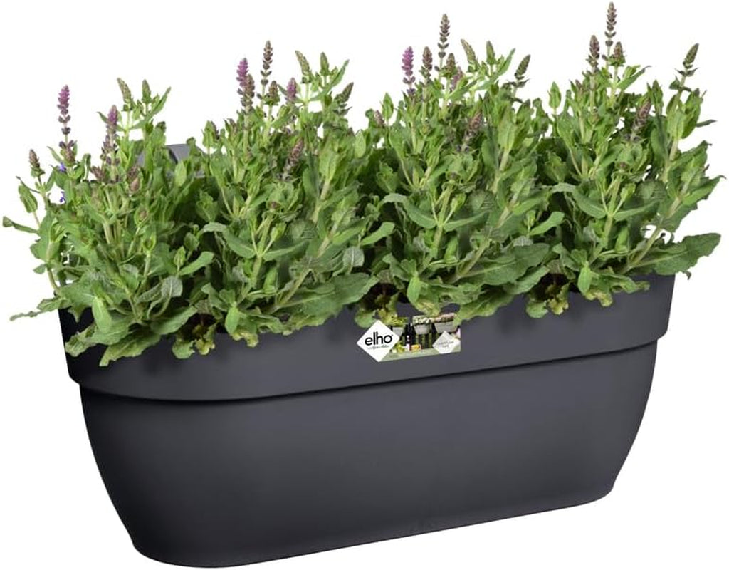 elho Vibia Campana Easy Hanger L 46 - Ghiveci pentru balcon și exterior - Ø 46,0 x Î 26,5 cm - Negru/Antracit