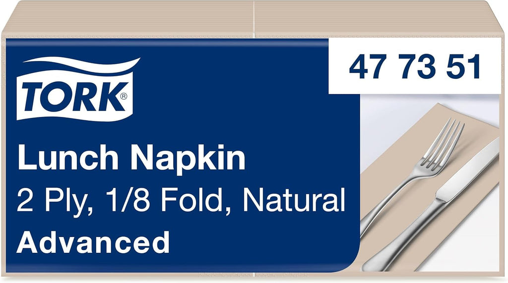 Tork Soft Lunch Napkin alb, pliat 1/8, 3 straturi, 33 cm × 33 cm, 150 șervețele, 477416
