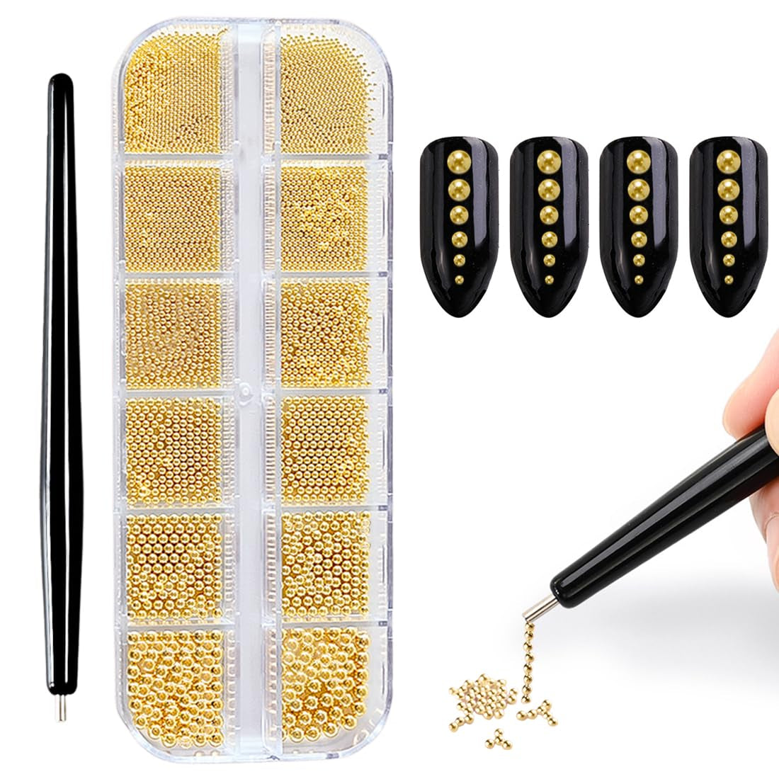 100Pcs 3D Blume Nagel Charms Nägel Zubehör Nageldesign Glitzersteine Nailart Strasssteine Flower Nail Charms Luminous Flower Nail Art Charms Bunte Blumen Deko Nagel Steinchen Flowers Nail