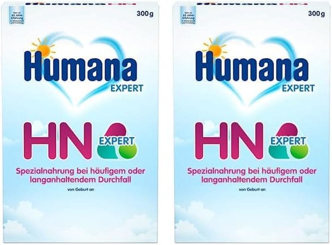 Humana HN Expert, od narození, speciální krmivo pro časté nebo dlouhodobé průjmy, podporuje normalizaci stolice, s banánem, 300 g Naty Shop