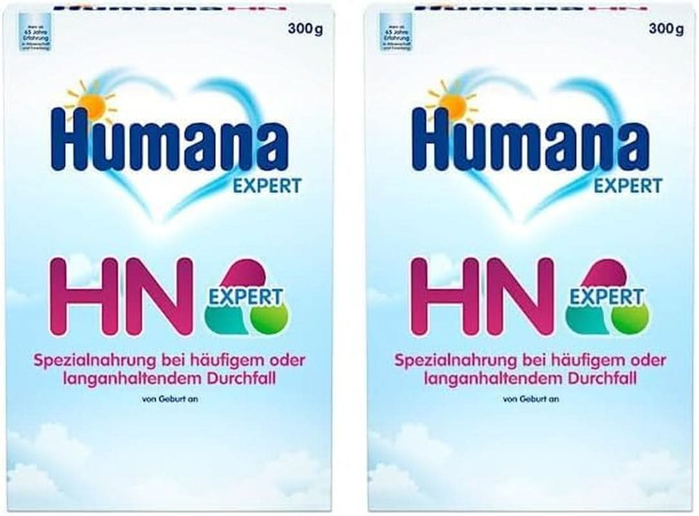 Humana HN Expert, od narození, speciální krmivo pro časté nebo dlouhodobé průjmy, podporuje normalizaci stolice, s banánem, 300 g Naty Shop